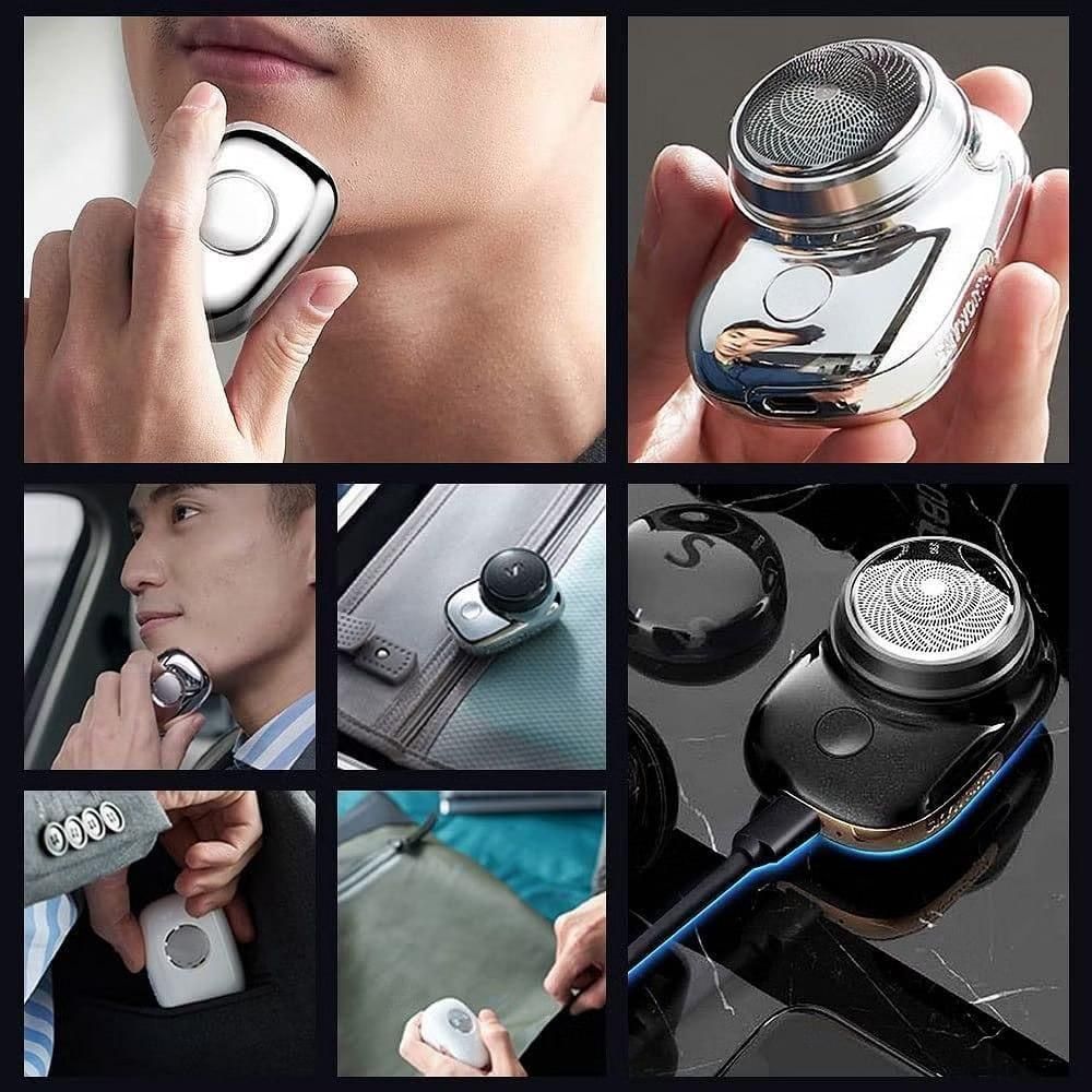 Mini Electric Shaver for Men – Compact, Waterproof & Durable Steel Body